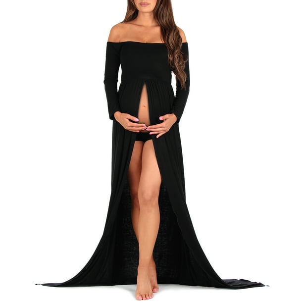 Off Shoulder Maternity Gown for Photo Shoots